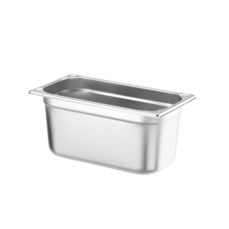 Bac Gastronorme Inox GN 1/3, Profondeur 150mm, Capacit&eacute; 5,7L, Kitchen Line Professionnel - Hendi
