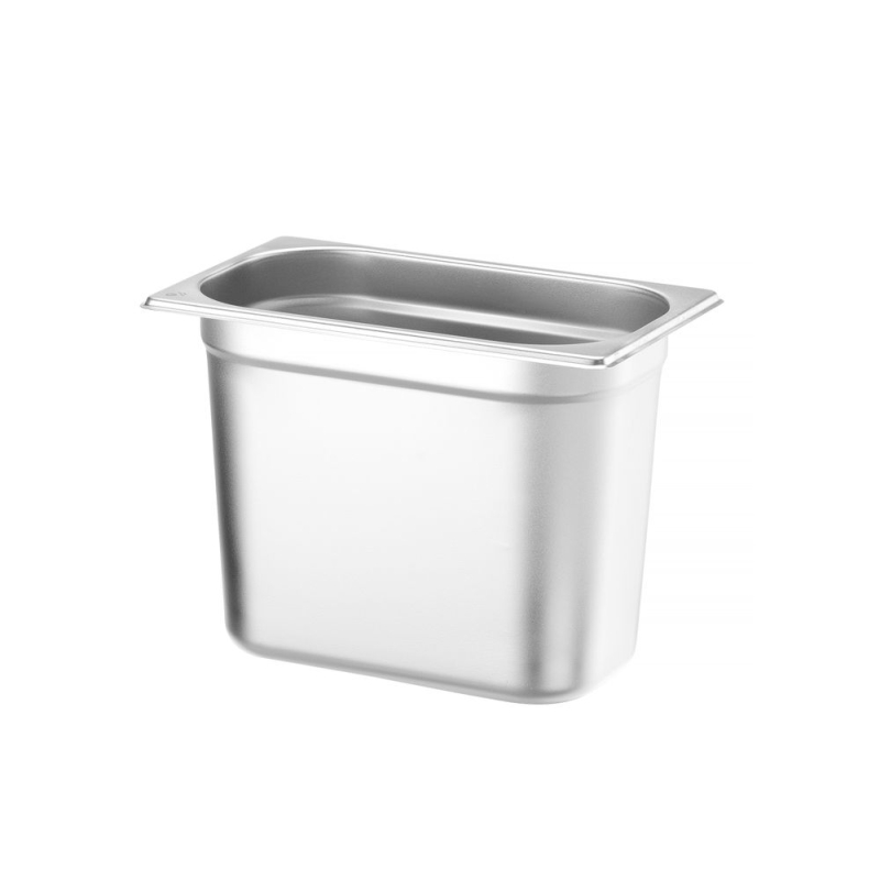 Bac Gastronorme Inox GN 1/4, Profondeur 200 mm, 5,5 L, Budget Line - Hendi