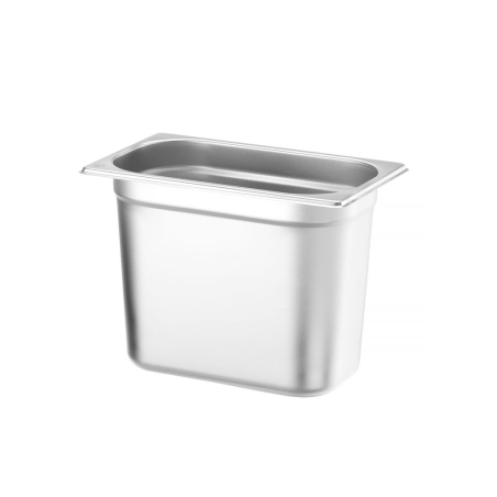 Bac Gastronorme Inox GN 1/4, Profondeur 200 mm, 5,5 L, Budget Line - Hendi