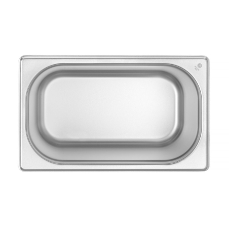 Bac Gastronorme Inox GN 1/4, Profondeur 200 mm, 5,5 L, Budget Line - Hendi