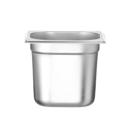 Bac Gastronorme Inox GN 1/6, 2.4L, 176x162x150mm - Hendi