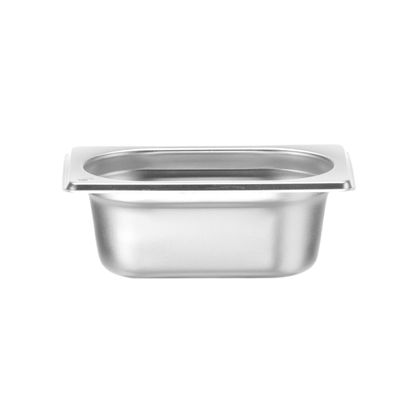Bac Gastronorme Inox GN 1/9 Profondeur 65 mm, Capacit&eacute; 0,6 L - Hendi