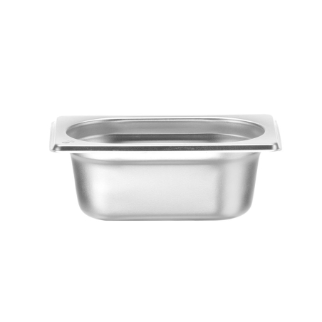 Bac Gastronorme Inox GN 1/9 Profondeur 65 mm, Capacit&eacute; 0,6 L - Hendi