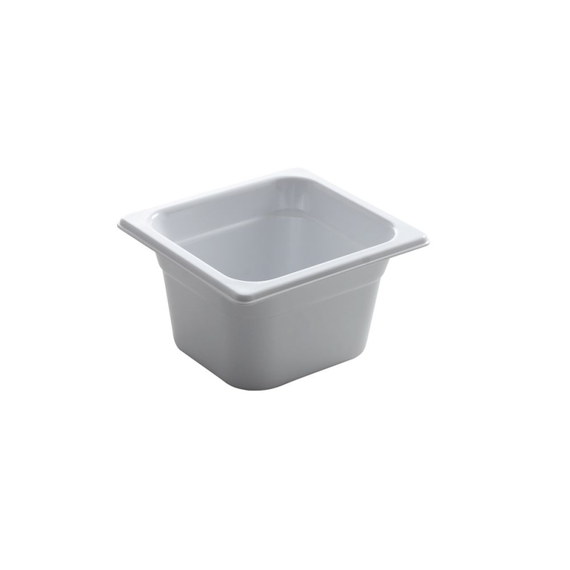 Bac Gastronorme M&eacute;lamine GN 1/6, 176x162x100mm, Hygi&eacute;nique et Solide - Hendi