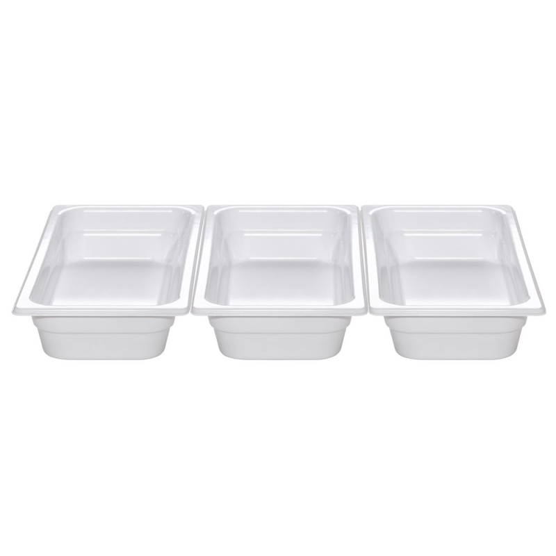 Bac Gastronorme M&eacute;lamine GN 1/6, 176x162x100mm, Hygi&eacute;nique et Solide - Hendi