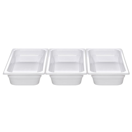 Bac Gastronorme M&eacute;lamine GN 1/6, 176x162x100mm, Hygi&eacute;nique et Solide - Hendi