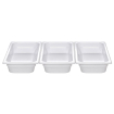 Bac Gastronorme M&eacute;lamine GN 1/6, 176x162x100mm, Hygi&eacute;nique et Solide - Hendi
