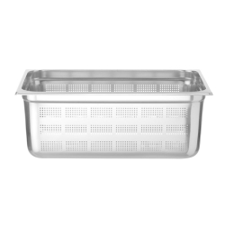 Bac Gastronorme Perfor&eacute; GN 1/1 Profondeur 200mm (28L) Inox Profi Line - Hendi
