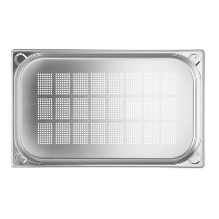 Bac gastronorme perfor&eacute; GN 1/1, Kitchen Line, Inox, (H)40mm, 5L - Hendi