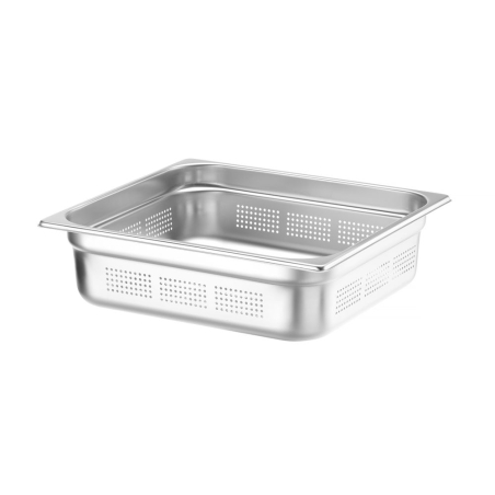 Bac Gastronorme Perfor&eacute; GN 2/3 Profi Line Acier Inoxydable 9L H100mm - Hendi