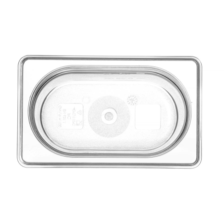 Bac Gastronorme Profi Line GN 1/9, 1L, Transparent, 176x108x100mm - Hendi