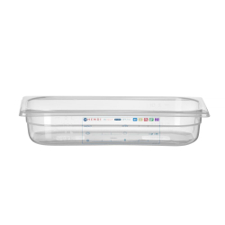 Bac Gastronorme Transparent GN 1/3, 2,5L, 325x176x65mm Professionnel - Hendi