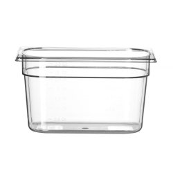Bac Gastronorme Transparent GN 1/4 Profi Line 4L (265x162x150mm) - Hendi