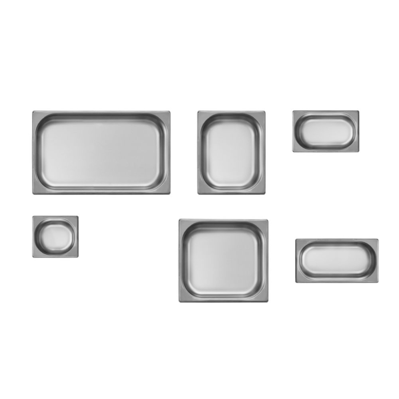 Bac GN 1/3 Inox avec Poign&eacute;es Pliables, 7,8L, H200mm - Hendi