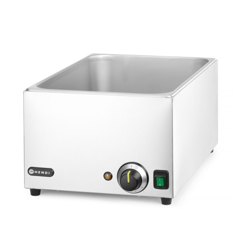 Bain-marie professionnel Ranger, 1000W, Acier Inox, 574x334x241mm - Hendi