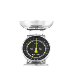 Balance de Cuisine M&eacute;canique Inox 5kg, Affichage Analogique &ndash; 580042 - Hendi