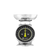 Balance de Cuisine M&eacute;canique Inox 5kg, Affichage Analogique &ndash; 580042 - Hendi