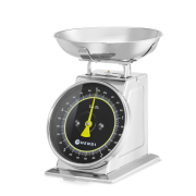 Balance de Cuisine M&eacute;canique Inox 5kg, Affichage Analogique &ndash; 580042 - Hendi