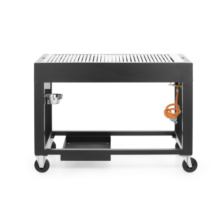 Barbecue &agrave; Gaz Professionnel Tampa Noir 10kW 1260x580x900mm - Hendi