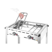 Barbecue gaz Professionnel Green Fire 2 Br&ucirc;leurs 11,6kW Fonte &Eacute;maill&eacute;e - Hendi