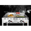Barbecue Professionnel Gaz 2 Br&ucirc;leurs Hendi Profi Line Acier Inoxydable 11,6kW - Hendi
