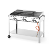 Barbecue Professionnel Gaz Green Fire 3 Br&ucirc;leurs Profi Line 17,4kW - Hendi