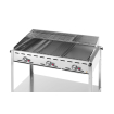Barbecue Professionnel Gaz Green Fire 3 Br&ucirc;leurs Profi Line 17,4kW - Hendi