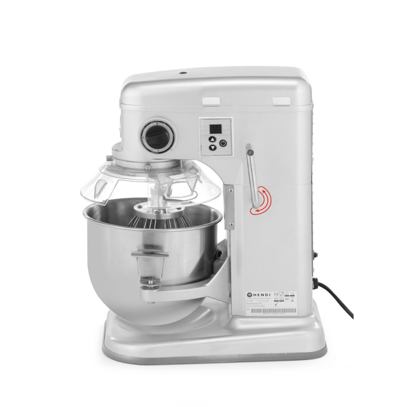 Batteur M&eacute;langeur Plan&eacute;taire Professionnel 7L Kitchen Line Argent 650W - Hendi