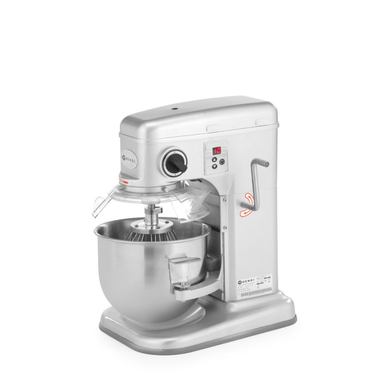 Batteur M&eacute;langeur Plan&eacute;taire Professionnel 7L Kitchen Line Argent 650W - Hendi