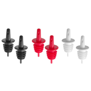 Bec-verseur &agrave; &eacute;coulement libre BarUp (6 pi&egrave;ces, noir/blanc/rouge) - Hendi