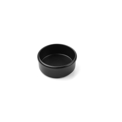 Beurrier et Sauci&egrave;re Noir 3 Pi&egrave;ces, &Oslash;80x30mm - Hendi