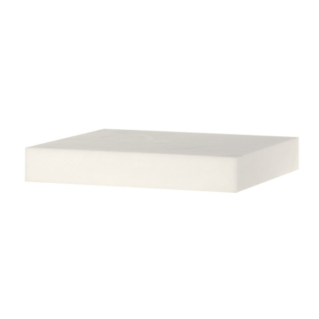 Billot de cuisine professionnel en poly&eacute;thyl&egrave;ne blanc 500x400x80mm - Hendi