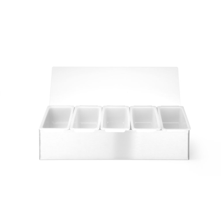 Bo&icirc;te &agrave; Ingr&eacute;dients Professionnelle BarUp, Inox, 5 Bacs, Lave-Vaisselle - Hendi