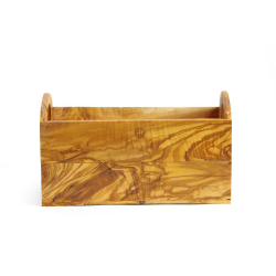 Bo&icirc;te &agrave; Pain Professionnelle en Bois d'Olivier 245x198x194mm - Hendi
