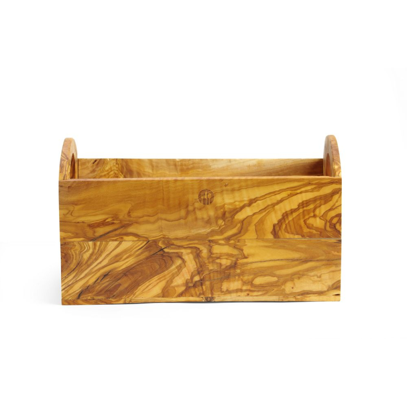 Bo&icirc;te &agrave; Pain Professionnelle en Bois d'Olivier 245x198x194mm - Hendi