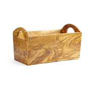 Bo&icirc;te &agrave; Pain Professionnelle en Bois d'Olivier 245x198x194mm - Hendi