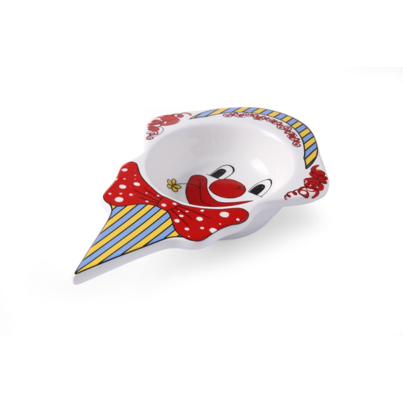 Bol &agrave; glace clown en porcelaine pour enfants, 226x145x(H)37mm - Hendi