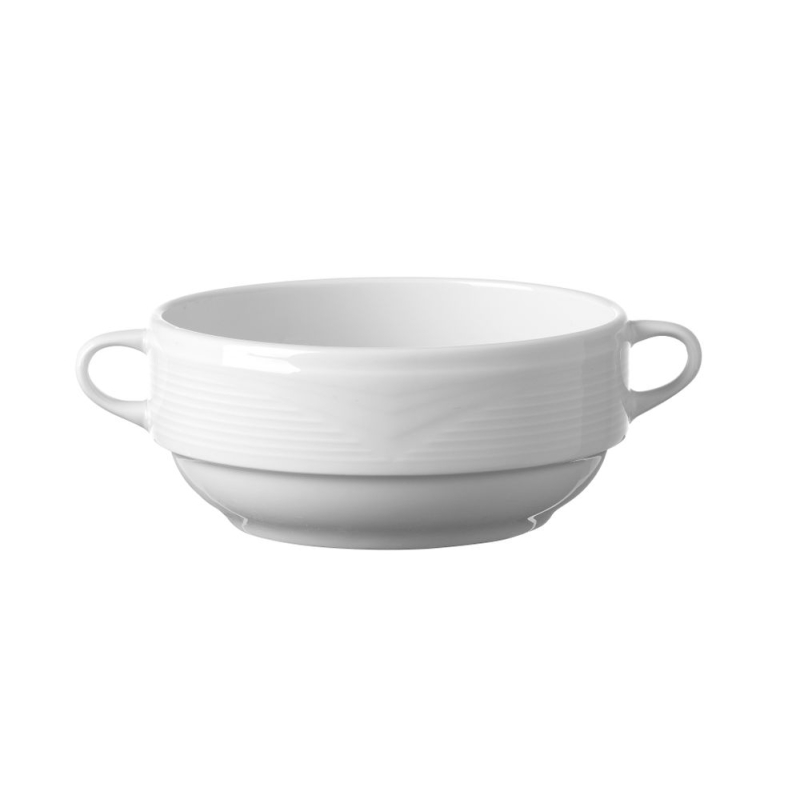 Bol &agrave; soupe c&eacute;ramique 0,38L (120mm), Compatible soucoupe 794456 - Hendi
