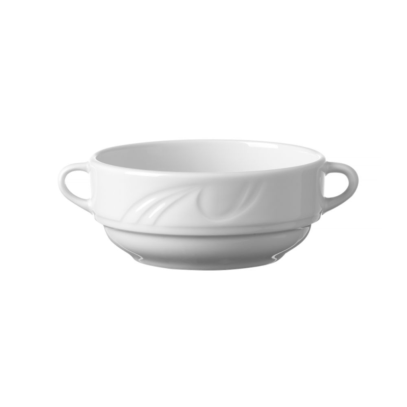 Bol &agrave; soupe c&eacute;ramique blanc 0,38L ⌀120mm - Hendi