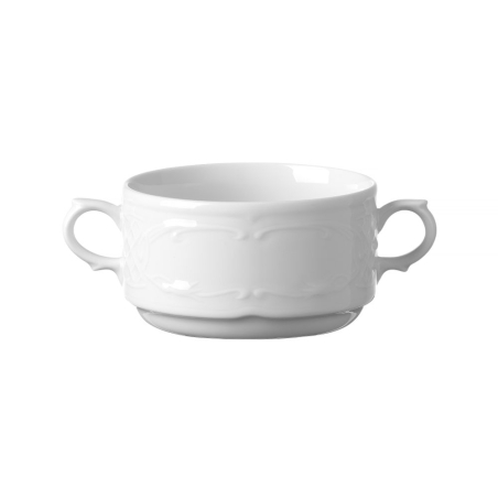 Bol &agrave; soupe C&eacute;ramique Blanc Professionnel 0,25L ⌀100mm - Hendi