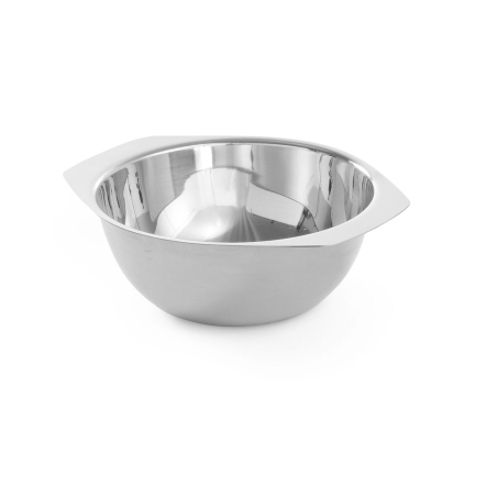 Bol &agrave; soupe en acier inoxydable 0,35L avec anses, compatible lave-vaisselle - Hendi