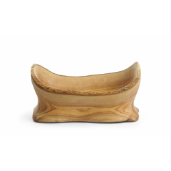 Bol D&eacute;coratif Bois d'Olivier pour Snack et Fruits, Base Large, 365x200x290mm - Hendi