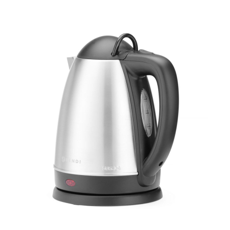 Bouilloire &Eacute;lectrique Inox 1,8 L avec Socle 360&deg; et Protection Anti-Chauffe &agrave; Sec - Hendi