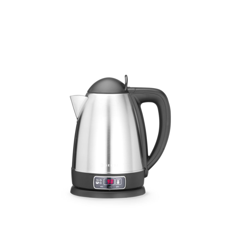 Bouilloire &Eacute;lectrique Sans Fil 1,8L, R&eacute;glage de Temp&eacute;rature (40&deg;C &agrave; 100&deg;C), Anti-Calcaire 1800W - Hendi