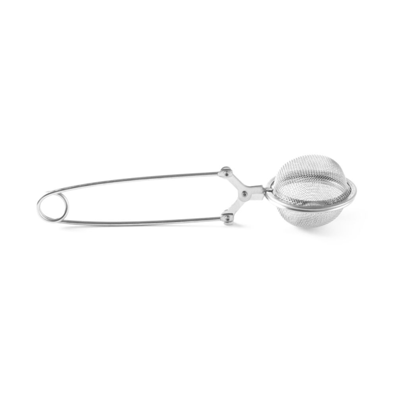 Boule &agrave; th&eacute; r&eacute;utilisable avec poign&eacute;e articul&eacute;e, acier inoxydable, ⌀45x165mm - Hendi