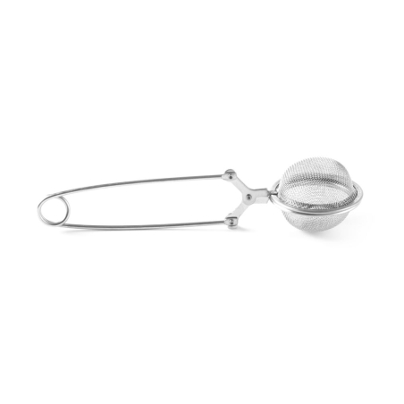 Boule &agrave; th&eacute; r&eacute;utilisable avec poign&eacute;e articul&eacute;e, acier inoxydable, ⌀45x165mm - Hendi