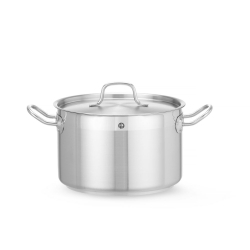 Braisi&egrave;re Professionnelle Inox Profi Line avec Couvercle, 7L, ⌀240x150mm - Hendi