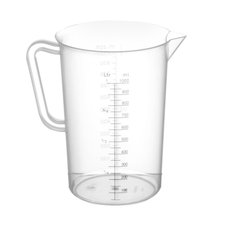 Broc mesureur de cuisine en polypropyl&egrave;ne gradu&eacute; 1L, ⌀110x(H)170mm - Hendi