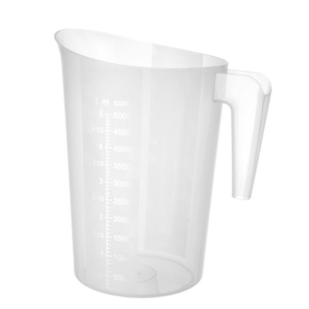 Broc Mesureur Empilable Professionnel 5L Graduation Estamp&eacute;e - Hendi