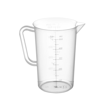 Broc mesureur gradu&eacute; 0,5L en polypropyl&egrave;ne (PP) - Hendi
